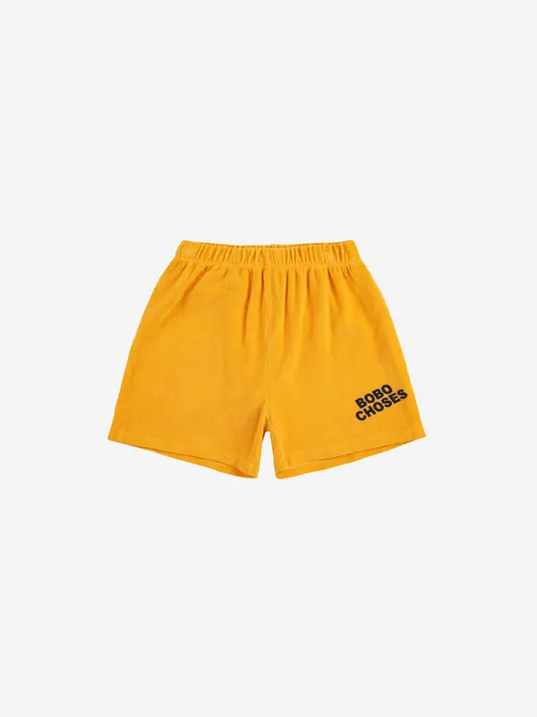 Bobo Choses yellow terry shorts