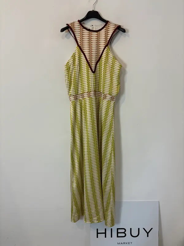 BOLFATE. Vestido largo fluido estampado