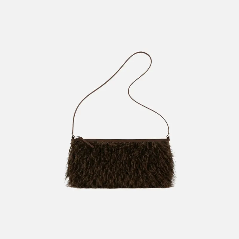 Bolso baguette pelo sintético marrón - Surkana