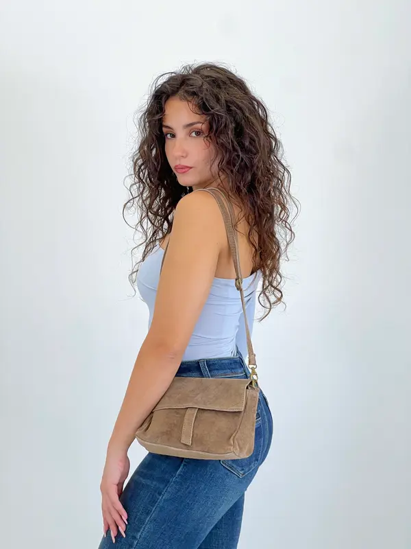 Bolso bandolera ante