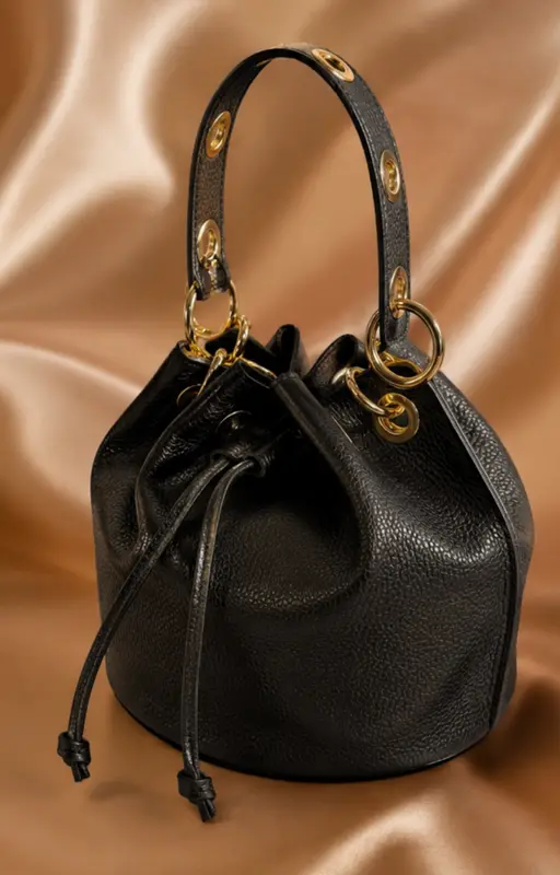 Bolso Bombonera Noir 100% Piel