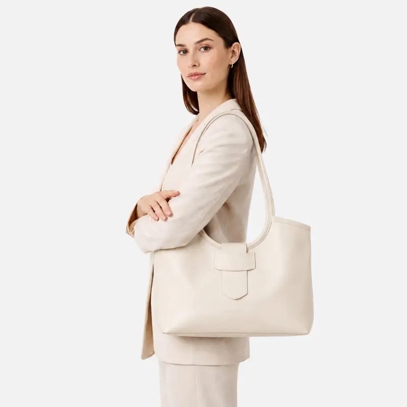 Bolso de hombro de piel minimalista - Purahechura