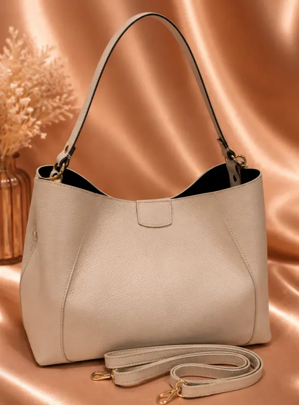 Bolso Étoile Leather Tote – Beige Nude