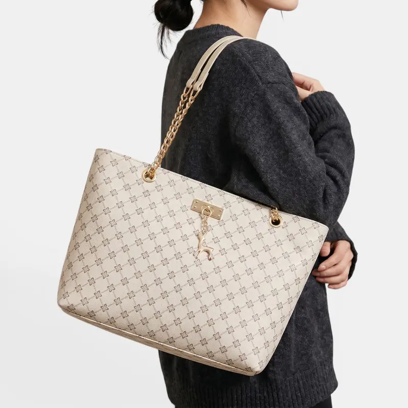 Bolso Mujer Cuero Cadena