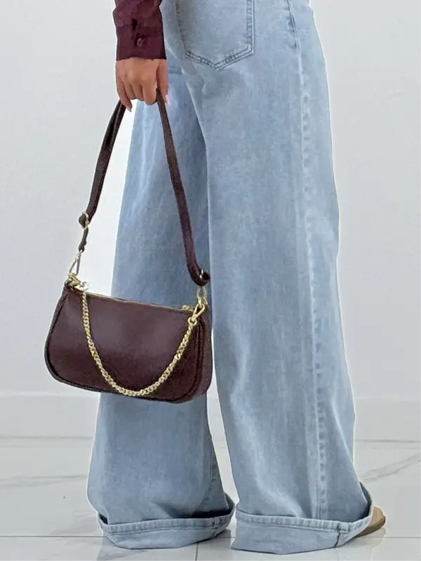 Bolso piel cadena