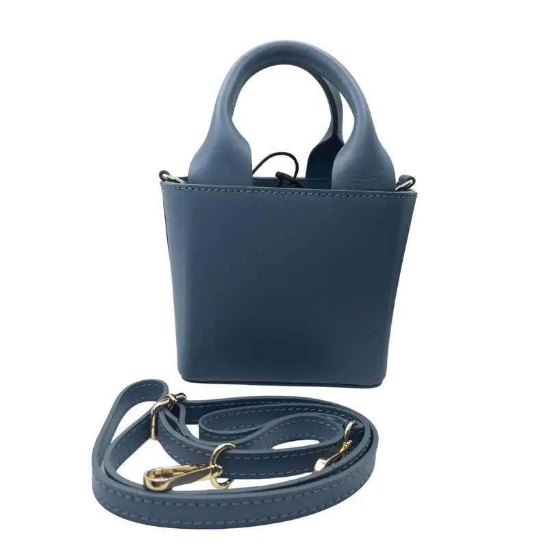 Bolso piel lisa mini capazo