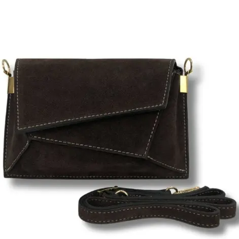 Bolso piel serraje puzzle