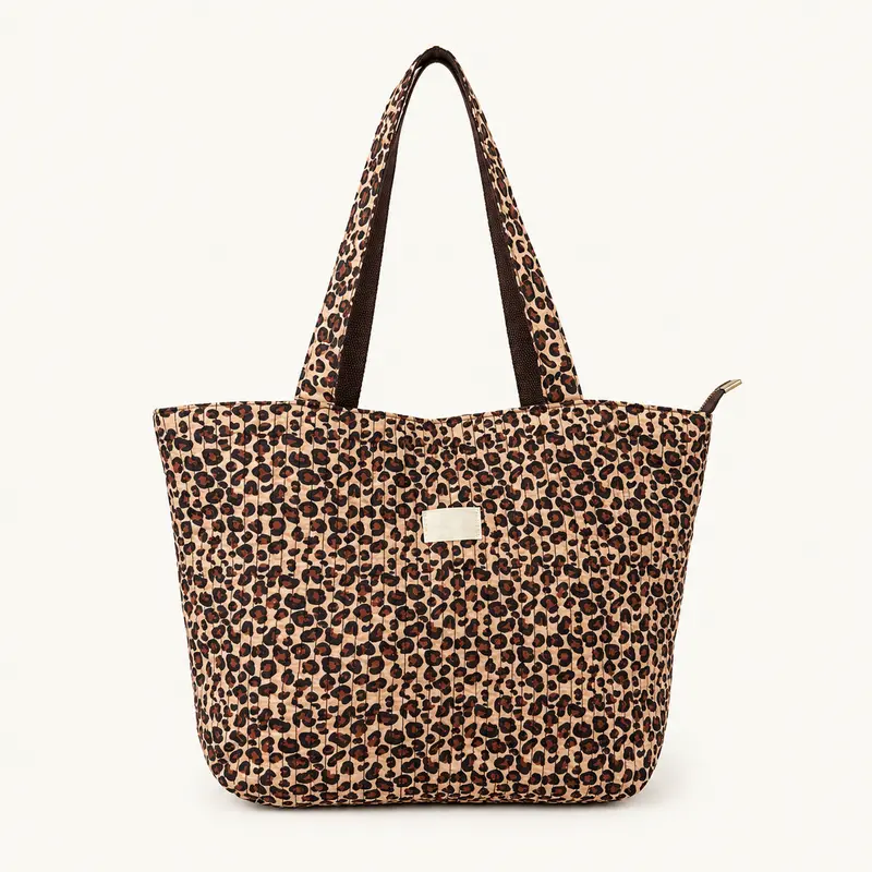 Bolso Shopper Acolchado Animal Print Trapío