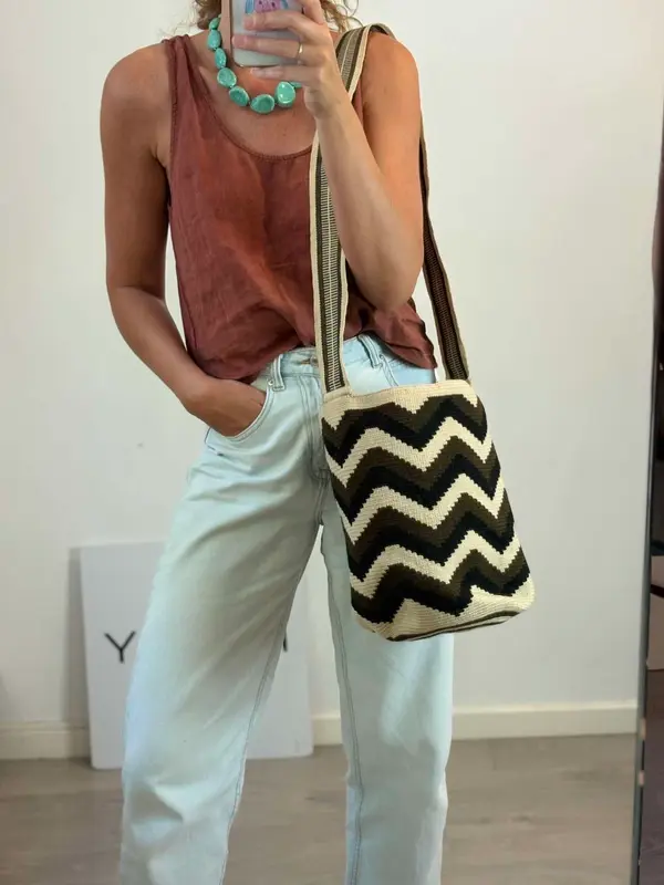Bolso tela asa larga
