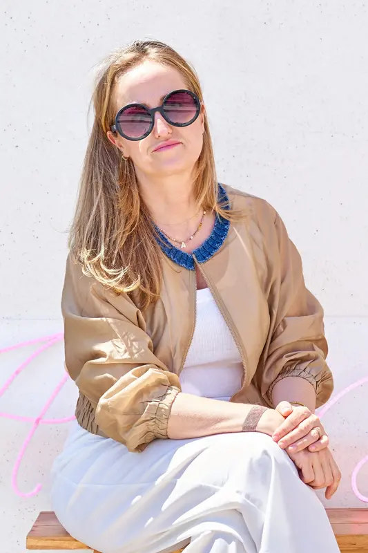 Bomber corta de tencel