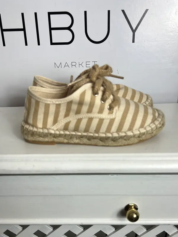 BONNET&POMPON. Zapatillas esparto rayas. T 29