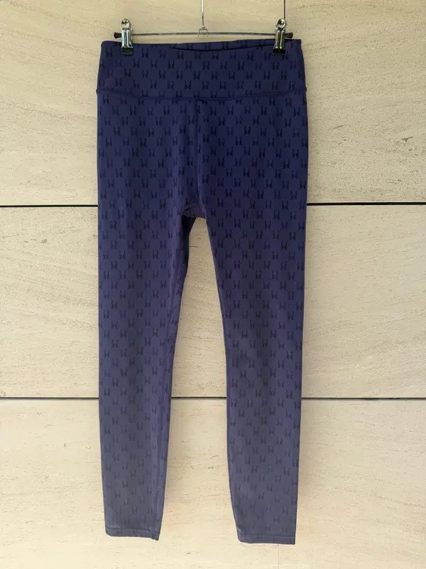 BORN LIVING YOGA. Legging azul logo. T ,M