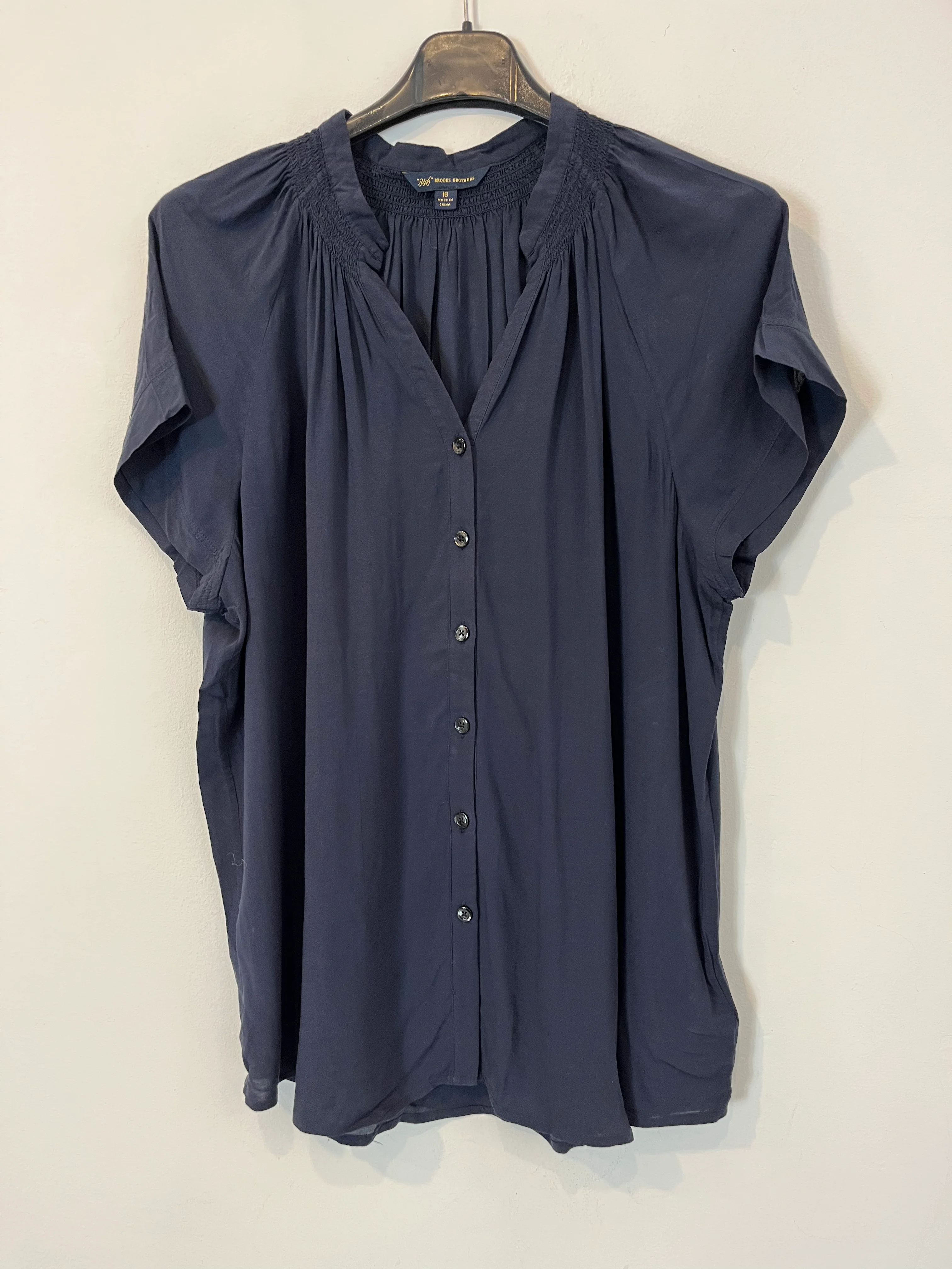 BROOKS BROTHERS. Blusa azul marino. T L