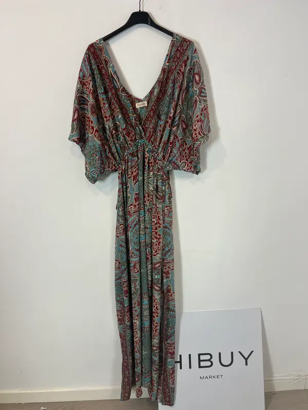 BUGANVILIA. Vestido esamapdo seda. T M