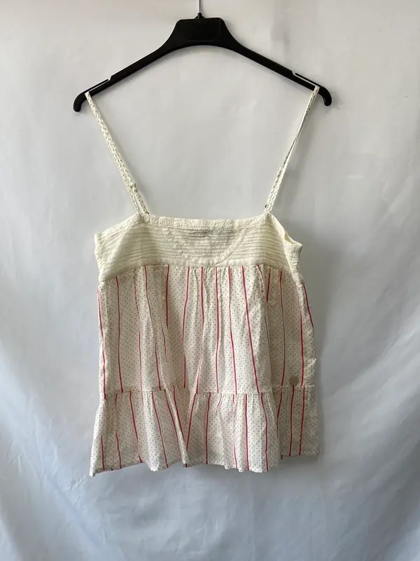 CALVIN KLEIN.Top doble textura T.XS