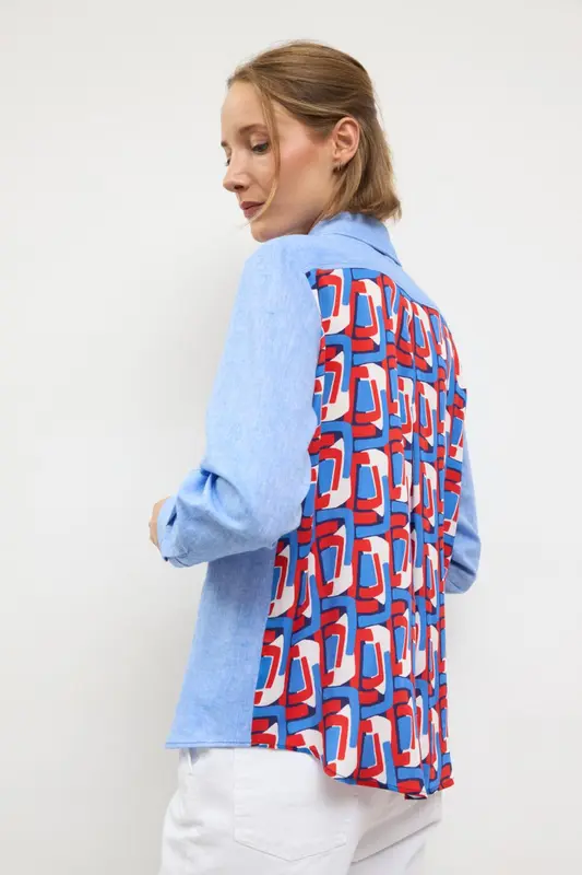 Camisa ártica Azul