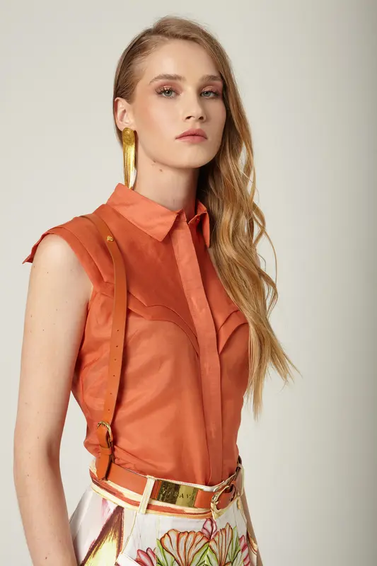 CAMISA CAPELINA BARE TEJA MASAVI T-XS