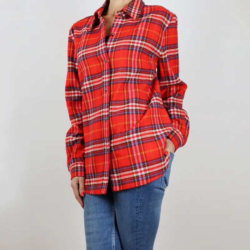 Camisa de cuadros roja