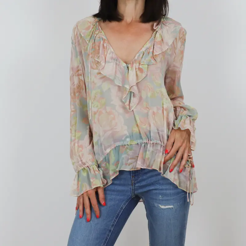 Camisa estampado de flores