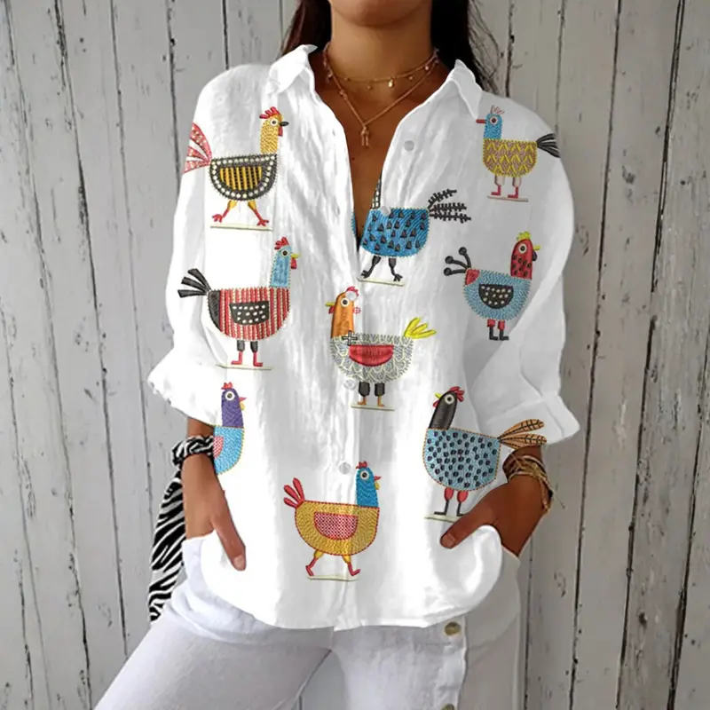 Camisa Noelia™ | Ligereza y estilo con estampado único