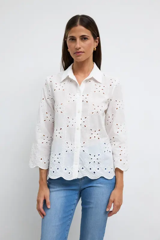 Camisa Rosales Natural