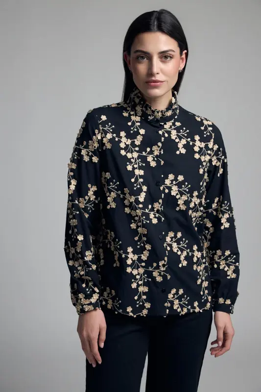 Camisa Zenaida Negro