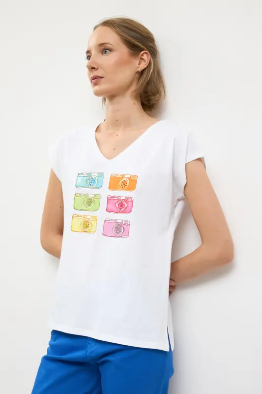 Camiseta águila Blanco