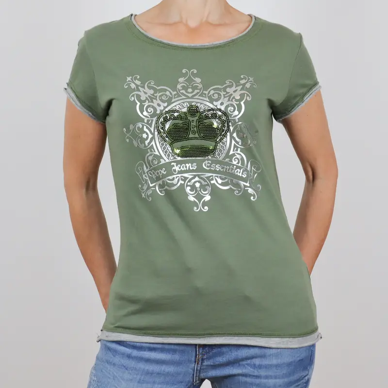 Camiseta de manga corta verde Pepe Jeans