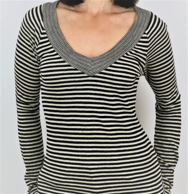 Camiseta de manga larga rayas Velvet