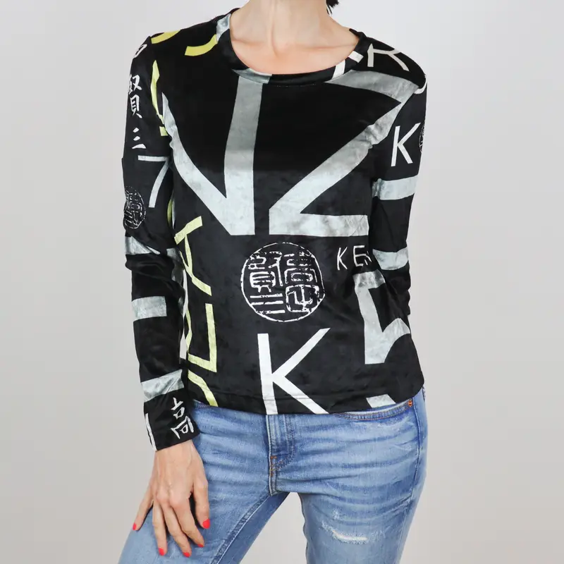 Camiseta de manga larga tacto suave