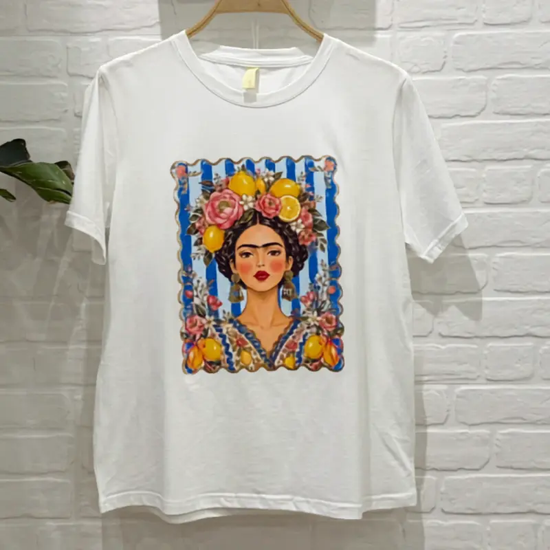 Camiseta estampada Frida Kahlo