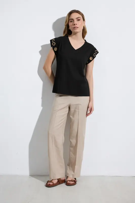Camiseta Hibisco Negro