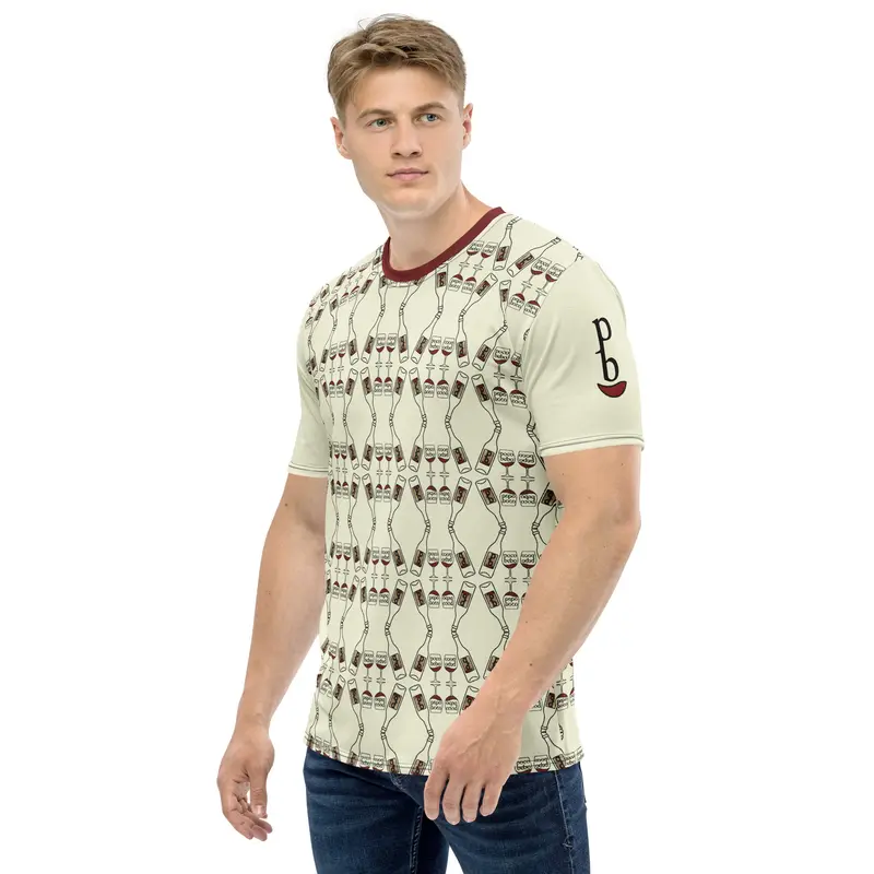 Camiseta hombre patrón poco bebo