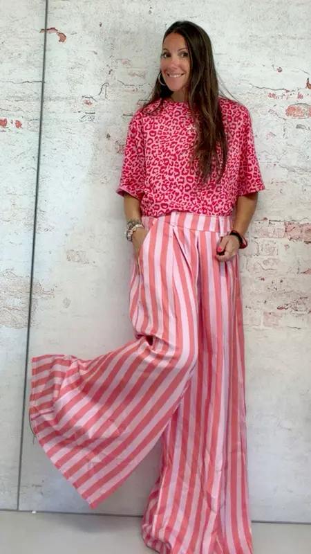 Camiseta “leopard” red and pink ❤