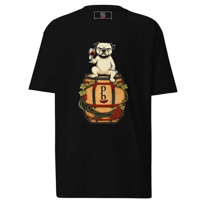 Camiseta perro en barrica