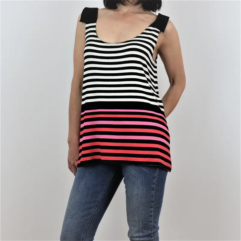 Camiseta sin mangas rayas Kookaï