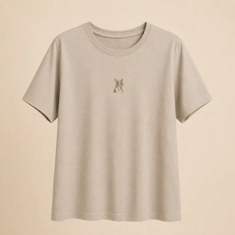 Camiseta verde con brillos perro – Trapio