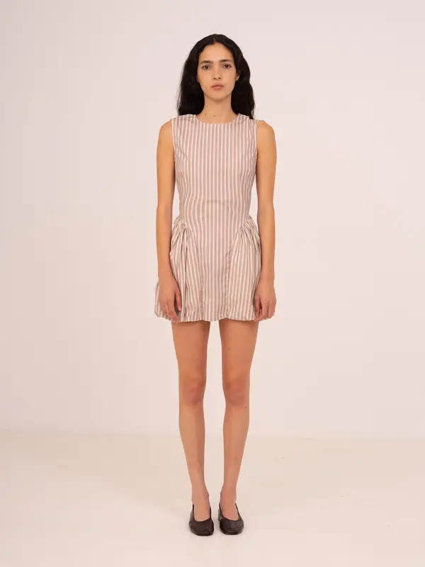 Candy Striped Mini Dress
