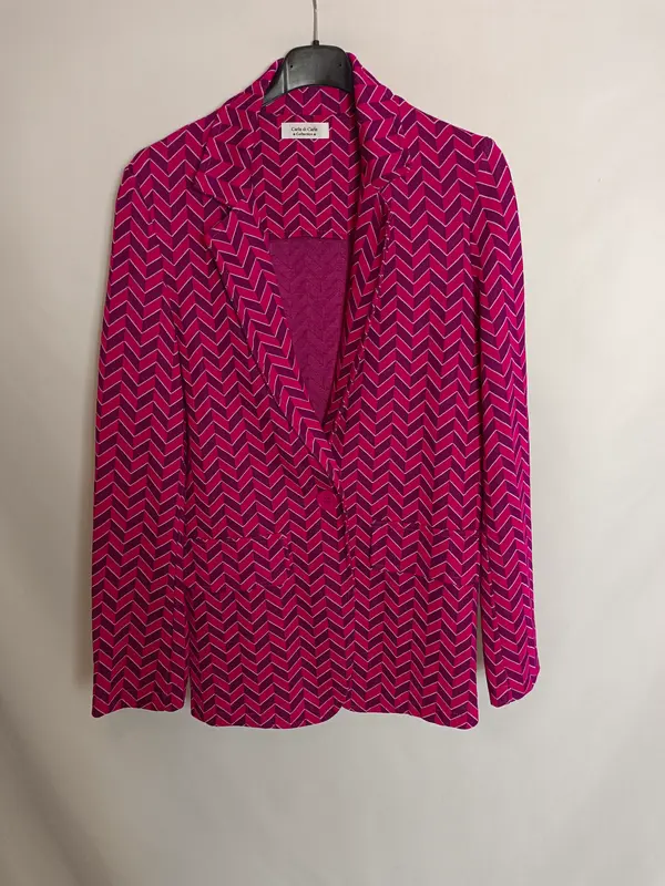 CARLA DI CARLA. Blazer rayas rosa y morada Tu(S)