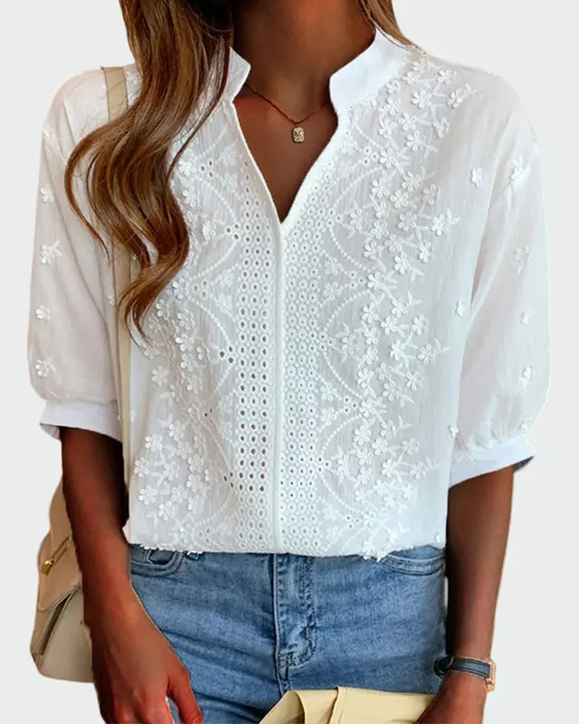 Carlota - Blusa con bordados