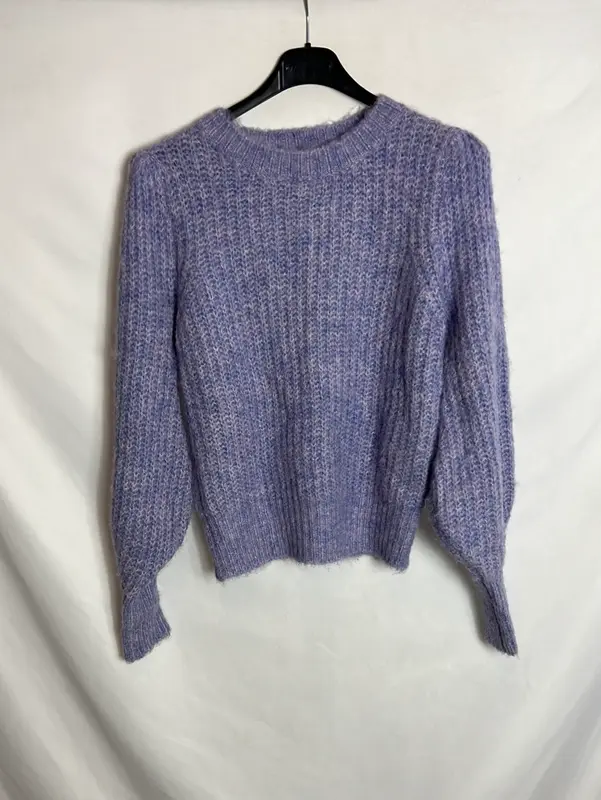 CARLOTA&CO. Jersey morado jaspeado. T S/M