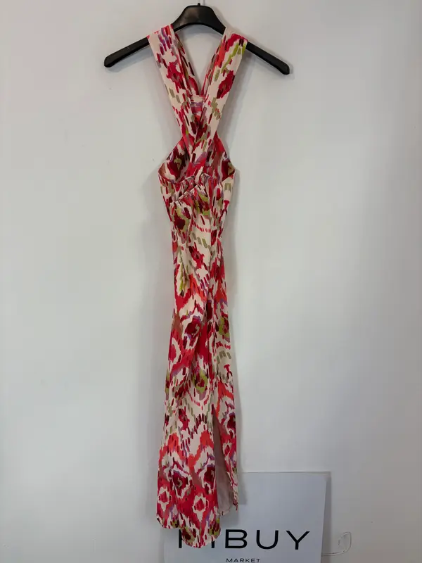 CARLOTA&CO. Vestido midi estampado detalle escote. T S/M