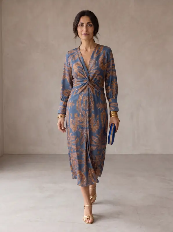 Celeste™ | Vestido Midi Elegancia Floreada