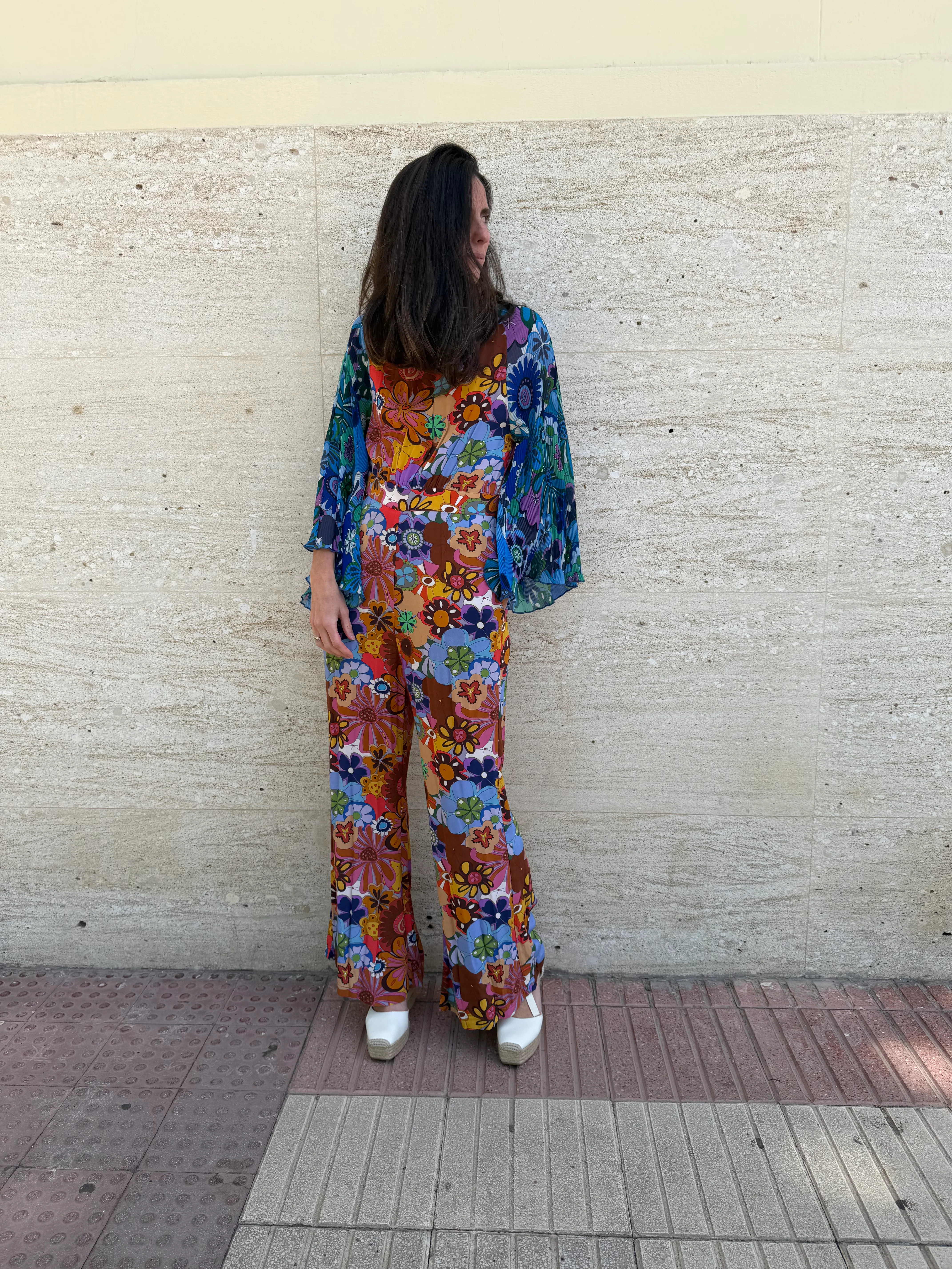 CELIA B. Mono largo flower power. T S