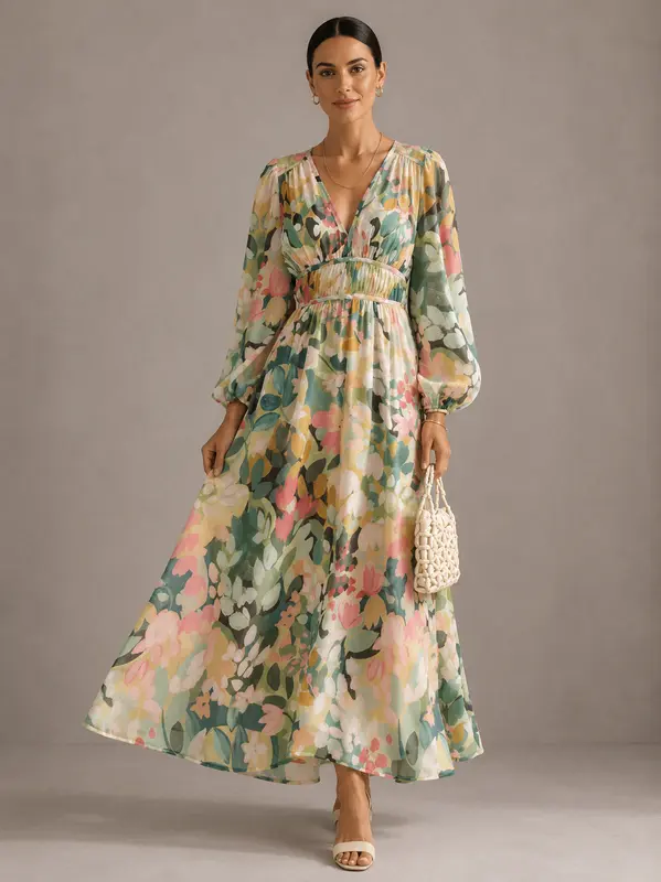 Celia™ | Vestido Femenino con Motivo Floral