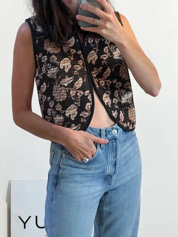 Chaleco textura estampado