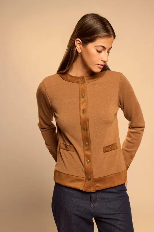 Chaqueta Argelia Camel