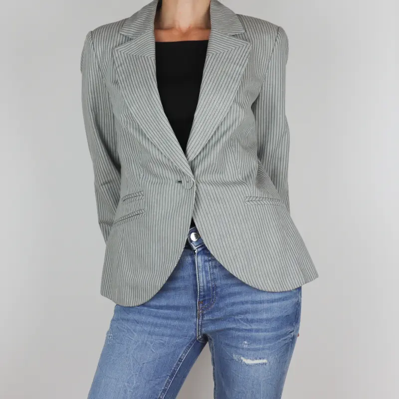 Chaqueta Blazer de rayas Mango