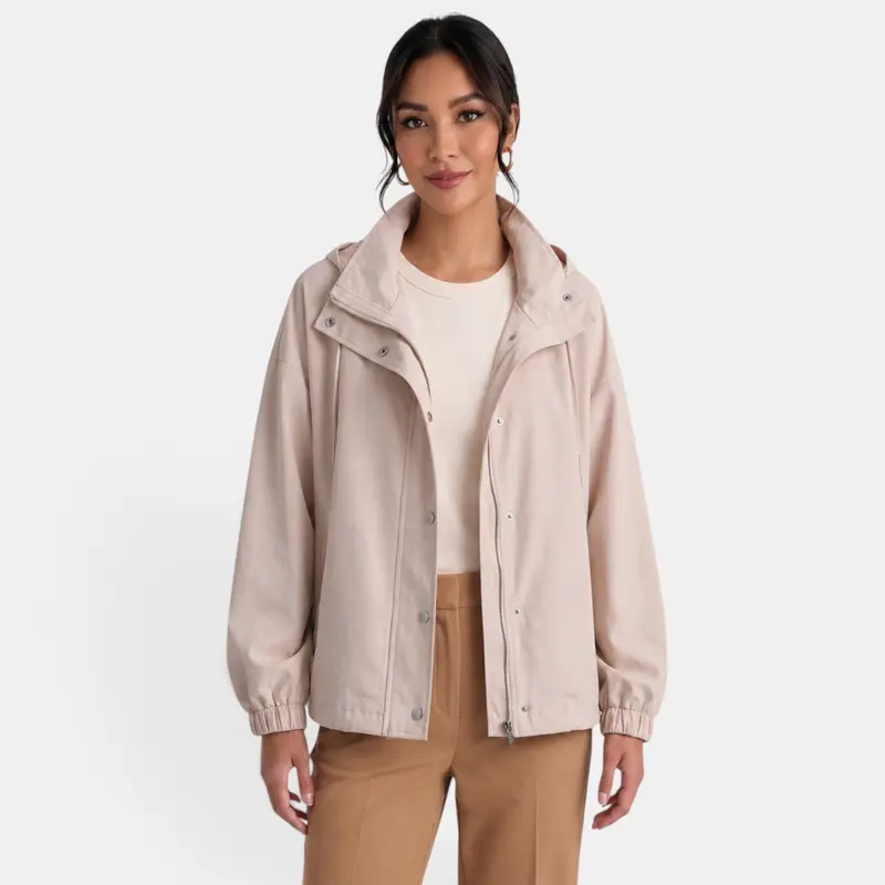 Chaqueta con capucha oversize para mujer