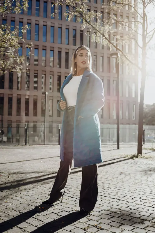Chaqueta paño azul